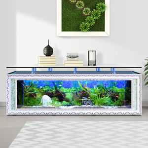 Cubo in Vetro Trasparente Personalizzato di Grandi Dimensioni con Illuminazione LED Marca YuYi, Supporto TV di Alta Qualità, Acquario, Voltaggio Universale - Product Image 1