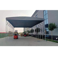 Grande tente de garage pliable à ouverture et fermeture manuelle, auvent de caravane, auvent télescopique électrique, auvent rétractable, tente d'entrepôt