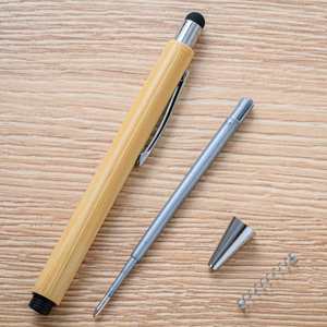 13 Stylos à bille en bois gravés au laser avec logo personnalisé - Stylo à bille en bois personnalisé avec encre d'écriture - Product Image 3