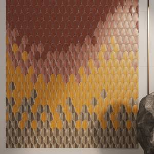 Carreaux de céramique chinois mosaïque colorés à prix abordable 90*186mm, carreaux de porcelaine émaillée écologiques pour murs intérieurs de salle de bain et d'hôtel - Product Image 2