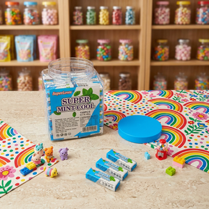 Lot de <span class=keywords><strong>chewing</strong></span>-gums en conserve, <span class=keywords><strong>chewing</strong></span>-gums à la menthe <span class=keywords><strong>avec</strong></span> motifs, vente en gros et directe d'usine - Product Image 6