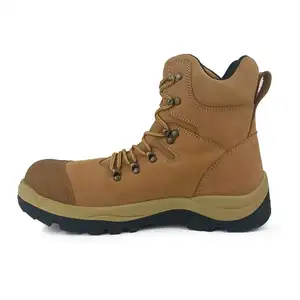 أوليفر S3 الصلب اصبع القدم العلوي المطاط والجلود وحيد أحذية السلامة للرجال النساء الثقيلة التعدين الصناعية البناء العمل التمهيد - Product Image 1