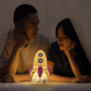 <span class=keywords><strong>Veilleuse</strong></span> LED rechargeable par USB pour astronaute, planète vaisseau spatial, fusée, milieu pour chambre d'enfant, décoration intérieure - Product Image 4