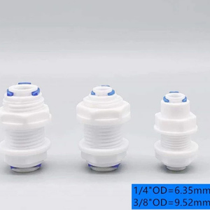 1/4 "Of 3/8"(2 Verschillende Grootte) Gelijke Schot Unie Connector Snel Aan Te Sluiten Ro Water Omgekeerde Osmose <span class=keywords><strong>Aquarium</strong></span> <span class=keywords><strong>Fitting</strong></span> - Product Image 6