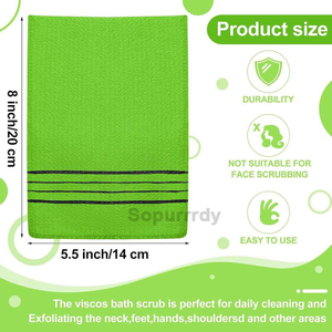 Guantes Exfoliantes Personalizados con Logotipo, Guantes Exfoliantes Coreanos, Toalla Exfoliante Corporal Italiana para Spa, Eliminador de Piel Muerta - Product Image 2