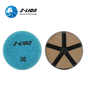 ZL-16CT оптовая продажа 3-дюймовые переходные керамические Алмазные полировальные колодки для бетонного каменного пола
