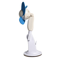 Ventilateur puissant en plastique rotatif à 3 vitesses, rechargeable, 800 mAh, haute qualité, KEDE BFS003, pour usage domestique