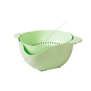 Panier à légumes réversible multi-couches 2-en-1 pour la vente en gros, double couche, pour le nettoyage et le lavage des fruits, passoire de cuisine - Product Image 1