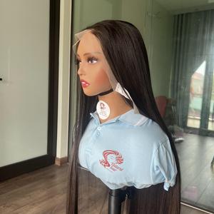 Perruque dentelle frontale vietnamienne 360, cheveux naturels lisses, perruques sans colle, couleur naturelle, pour femmes noires, vente en gros - Product Image 6