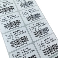 Etiqueta Adhesiva con Código de Barras y Texto Personalizado de Fábrica China, Bajo MOQ, Etiqueta de Envío con Código QR