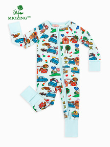 Pijamas <span class=keywords><strong>de</strong></span> Bebé Miozing con Estampado Campestre Pastel, Diseño Personalizado, Ropa <span class=keywords><strong>de</strong></span> Bebé, Pijamas <span class=keywords><strong>de</strong></span> Bambú <span class=keywords><strong>para</strong></span> Eczema - Product Image 2