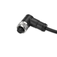 M12 Connecteur Fil 3 Broches Femelle Métal Personnalisé 8 Broches Spirale Câble Circulaire Industriel Ethernet Connecteur M12