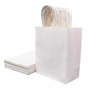 Sacs de courses en papier kraft recyclables écologiques classiques en gros pour supermarchés avec logo personnalisé pour la promotion - Product Image 5
