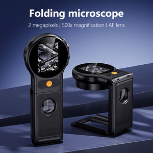 <span class=keywords><strong>Microscope</strong></span> portable miniature OEM 379 en gros, haute clarté, grossissement 500x, écran de 2 pouces - Product Image 2