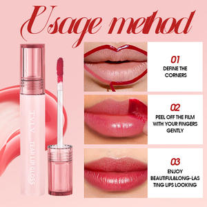 Tear off Lip Gloss 5-Color <b>Waterproof</b> Moisturizing Easy to Color <b>Lipstick</b> Long Lasting Non Stick Cup Tear off Lip Glaze - Product Image 3