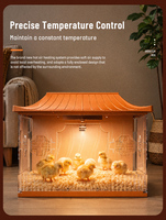 Chauffe-niche HHD pour poussins, chiens et chats, chauffe jusqu'à 15 poussins, boîte de couvaison pour poussins