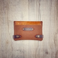 Dompet Kartu Kredit Kanvas Merah Fashion Custom Nama Merek Tempat Kartu