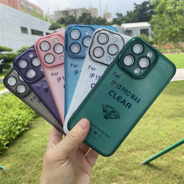 TPU Phone Case with Camera Protector Compatible with for iPhone 15 14 13 12 11 Mobile Phone Cases
