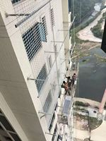 Écran LED vidéo programmable pour signalisation permanente, rideau LED extérieur pour façade de bâtiment, écran pliable transparent en maille LED