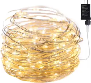Outdoor Garden Decorative LED Christmas Tree Lights Waterproof String for Holiday Lighting Featuring Copper Wire