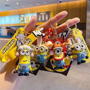 Mignons <span class=keywords><strong>Minions</strong></span> de dessin animé authentiques, porte-clés pendentif du zodiaque, porte-clés poupée, petit cadeau exquis, vente <span class=keywords><strong>en</strong></span> gros - Product Image 1