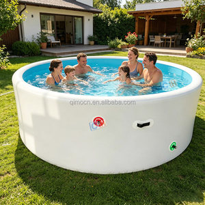 Piscina <span class=keywords><strong>Redonda</strong></span> <span class=keywords><strong>Inflable</strong></span> con Tecnología Drop Stitch, Piscina Portátil Plegable para la Familia - Product Image 2