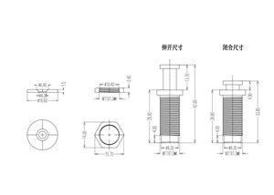 Poignée <span class=keywords><strong>de</strong></span> meuble <span class=keywords><strong>de</strong></span> salon dissimulée, système d'ouverture par pression, amortisseur <span class=keywords><strong>de</strong></span> <span class=keywords><strong>porte</strong></span> magnétique, <span class=keywords><strong>dispositif</strong></span> <span class=keywords><strong>de</strong></span> rebond en plastique dissimulé, minimaliste - Product Image 4