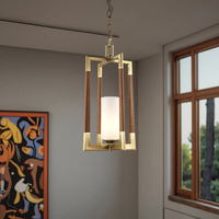 Luminaires de salle à manger rétro de style américain tout en cuivre personnalisés en usine VH Lustres de style campagnard en cuir