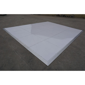 Plancher en contreplaqué de haute qualité, blanc brillant, pour piste de danse intérieure et extérieure, idéal pour les mariages. - Product Image 3
