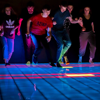 Plancher mené interactif commercial de jeu de grille de LED pour la salle de jeu des adultes/enfants