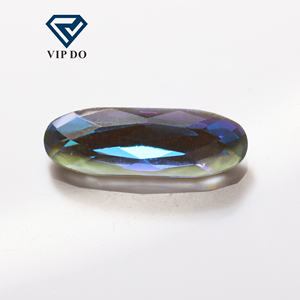 Point Back cristal <span class=keywords><strong>verre</strong></span> gemmes longue coupe ovale MK Fluorescent série strass artisanat bricolage Point Back pierres strass en vrac - Product Image 2