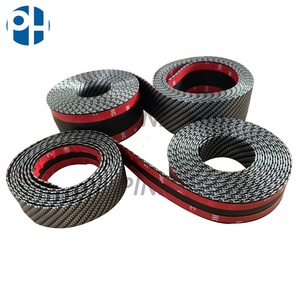 Carbon Fiber Rubber <strong>Car</strong> <strong>Door</strong> Entry Sill Guard Scuff Plate <strong>Protectors</strong> 3CM/5CM/7CM/10CM Thick Front Rear Bumper Seal Body Kits - Product Image 2