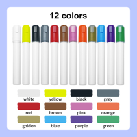 Marqueurs de craie liquide 10MM Jumbo Tips pour enfants Couleurs vibrantes effaçables pour écrire sur les fenêtres/miroirs/carte LED