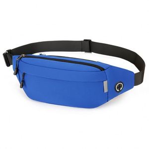 Custom Logo Adjustable Zippered Fanny Pack Lightweight Crossbody Waist Bag for Sports Promotions - Product Image 2