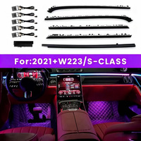 Pour Mercedes Benz W223 S450L S480 S500L Classe S, 64 couleurs, nouvelle lumière ambiante active LED, moulures intérieures, lampe décorative, pièce de rechange