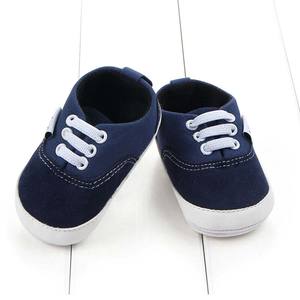 Mocassins à lacets pour garçons et filles de 0 à 18 mois, chaussures antidérapantes à semelles en caoutchouc pour bébés, baskets pour berceau BGTK-008 - Product Image 4