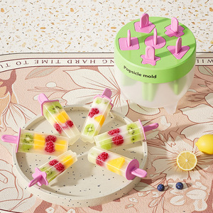 Popsicle Mold 6 Cavities Food Grade PP Material Freezer Safe DIY Ice Cream Maker Summer Use - Product Image 3