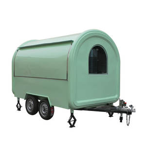 Perro caliente triciclo al aire libre mejor restaurante móvil comida van carrito de comida camión tienda van - Product Image 4