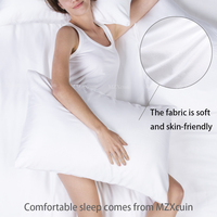 Oreillers de lit pour dormir Oreiller en microfibre Collection d'hôtels Coussin de base Coussin de protection de la colonne vertébrale