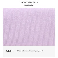 Trousse de Maquillage Coréenne Chic en Velours Côtelé Respirant Ultra-légère, Mini Organisateur Portable pour Cosmétiques et Rouges à Lèvres, Meilleure Vente