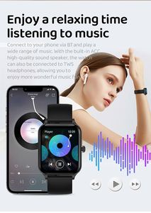 นาฬิกาอัจฉริยะแฟชั่น1.83นิ้วสำหรับผู้ชายและผู้หญิง, V90ติดตามการออกกำลังกายเพื่อสุขภาพ GPS กันน้ำหน้าจอขนาดใหญ่ - Product Image 6