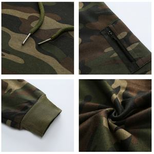 TKAN383D impression personnalisée 3D brodé hommes style Hip Hop Streetwear surdimensionné décontracté 100% coton sport Camouflage sweats à capuche - Product Image 2