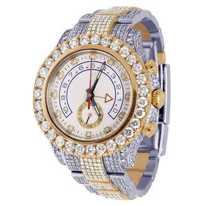 Reloj de Pulsera de Moda con Diamantes Cultivados en Laboratorio para Hombre, Novedad, Estilo Hip Hop, Joyería Exclusiva de Diseñador - Product Image 3