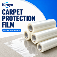 Film de protection pour revêtements de sol commerciaux en tapis, en PEHD, souple, uni, qualité industrielle, performance adhésive fiable