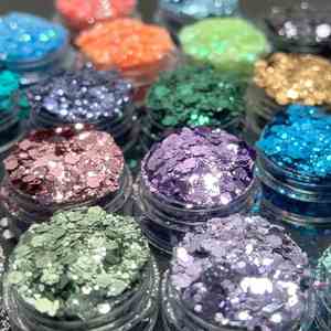 Metal Solid Color Laser Glitter Iridescent Sequins DIY Craft for Handmade Quicksand Filling Double Wall Plastic <b>Cup</b> - Product Image 3