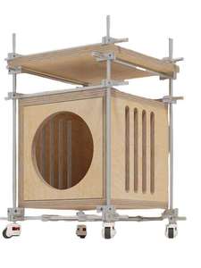 Birch Marine Board Smooth-ribbed <strong>cat</strong> Bed Cabinet, Pet <strong>cat</strong> Bed, <strong>cat</strong> Den, Movable Side Table, Pet Storage Cabinet, <strong>cat</strong> House - Product Image 5