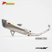 Système d'échappement de moto en acier inoxydable Forsound Factory à prix de gros, système de coloration flamme pour scooter Zontes Moto 150X