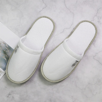 Chaussons de spa personnalisés avec logo, écologiques, jetables, respirants, légers, confortables, antidérapants, semelle EVA 5 mm, coton perlé, hôtels