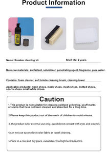 जूता सफाई उत्पादों रसायन तरल उत्पादों स्नीकर जूता सफाई किट बहु प्रयोजन स्प्रे फोम क्लीनर - Product Image 6
