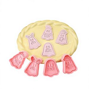 Moule à biscuits Noël : <span class=keywords><strong>Bonhomme</strong></span> <span class=keywords><strong>en</strong></span> pain d'épices 3D, motif dessin animé, tampon <span class=keywords><strong>de</strong></span> gaufrage DIY - Product Image 3